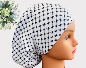 Kufiya Scrub Cap, Surgical cap, Scrub cap, Scrub cap for women, Dental Surgical Cap, Medical Scrub Cap, Palestine Scrub Cap