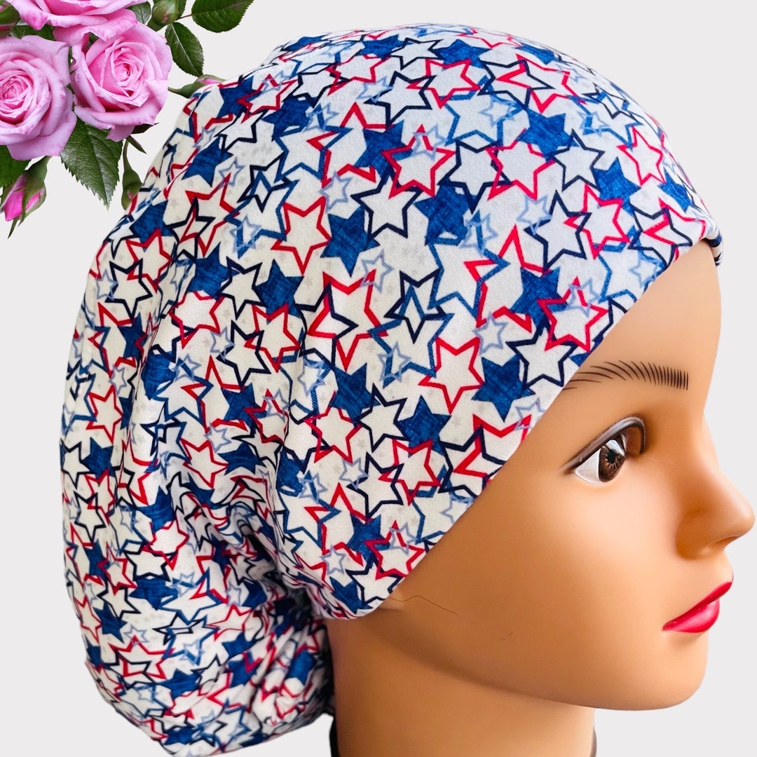 Fourth of July Scrub Cap, Love Surgical Cap, Nurse Scrub Cap, Scrub Cap