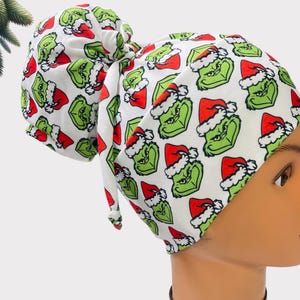 Stretch nurse cap, scrub nurse , high bun scrub cap, nurse scrub cap, healthcare cap, healthcare cap, grinch scrub cap