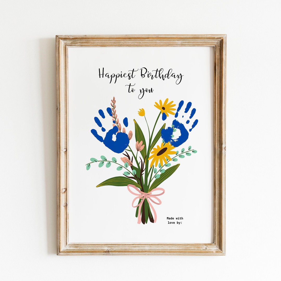 Handabdruck Bild Geburtstag