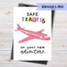 Printable Safe Travels Card Moving Card Gap Year Card - Etsy
