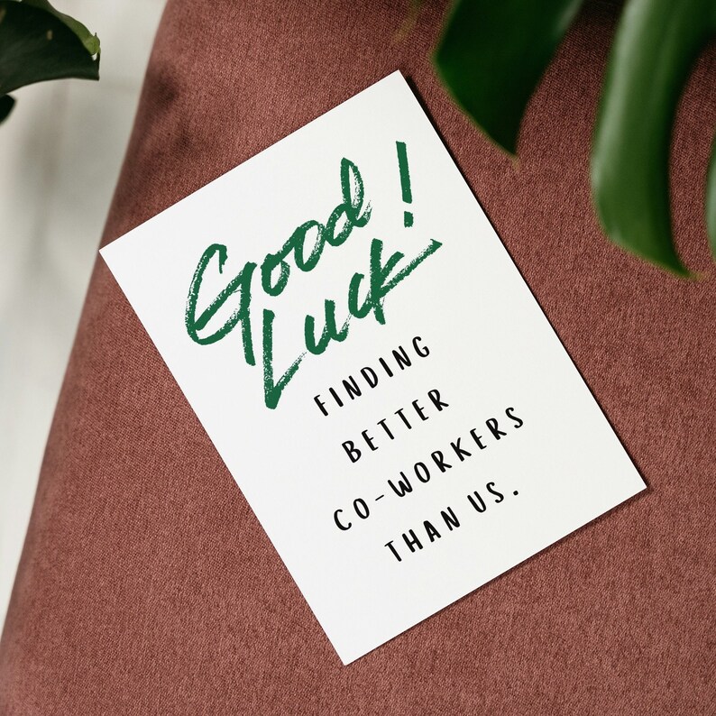 Printable New Job Card, Funny Farewell Card, Goodbye Coworker Card, Joke Goodbye, I Will Miss ...