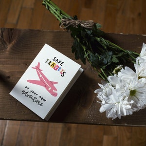 Printable Safe Travels Card, Moving Card, Gap Year Card, Adventuring Card, Working Abroad Card ...