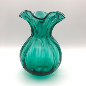 Vase, Glass vase, Handblown vase, Blown glass vase, Hostess gift idea, Birthday gift idea, Gift for garden lover, Gift for flower lover