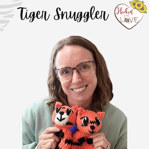 Tiger Snuggler Häkelanleitung: No Sew Amigurumi (PDF Download)