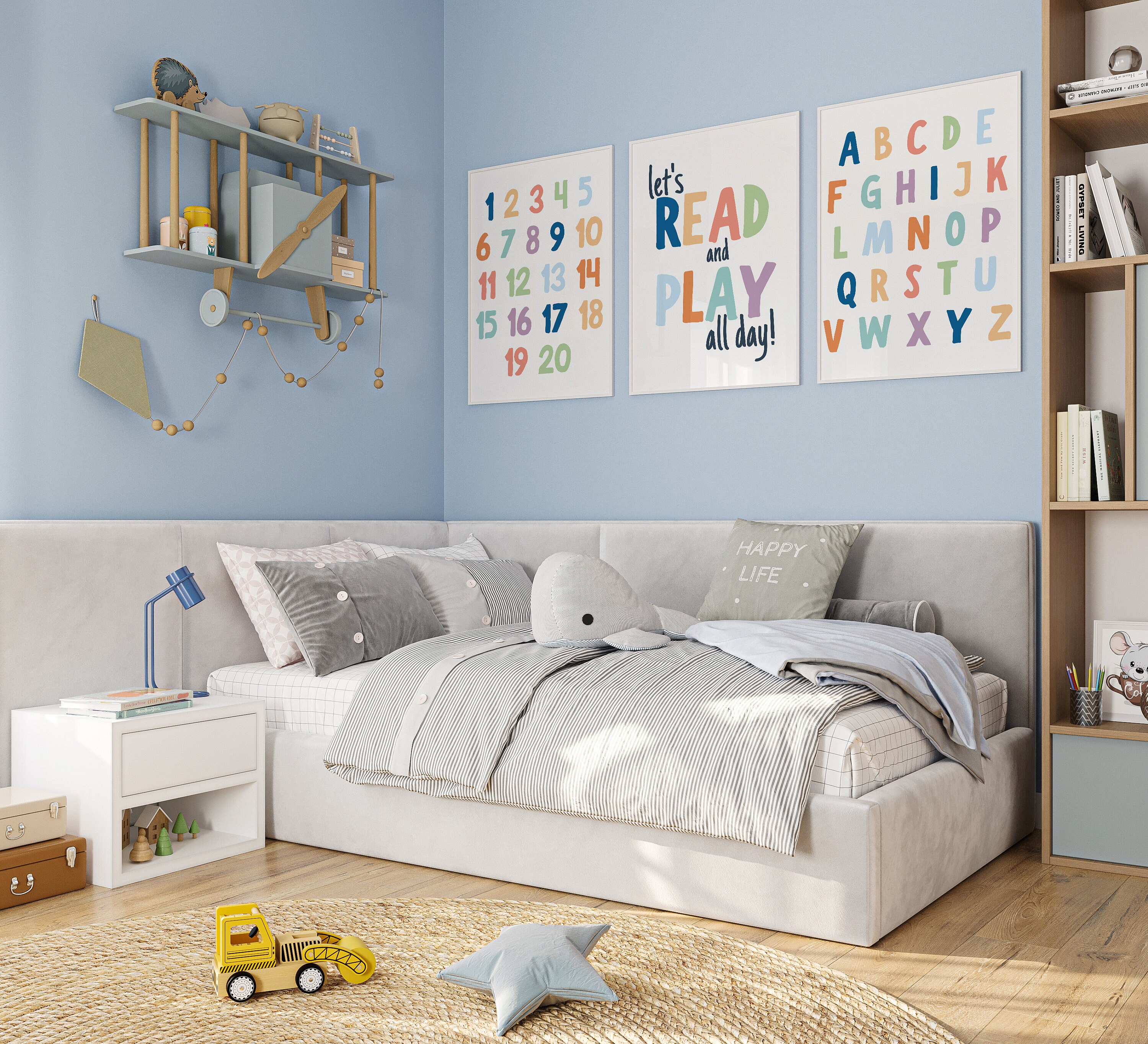 Set of 3 Playroom Printable Wall Art Playroom Decor, Playroom Prints ...