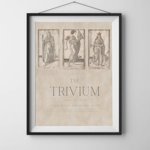 Trivium Original Wall Art | Tarocchi Italy, Ferrara, 15th Century Art Prints for Digital Download | Printable Wall Art