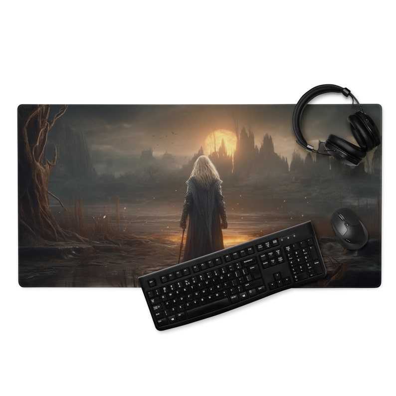 Elden Ring Inspired Desk Mat, Extra Large Mouse Pad, Gamer Mouse Pad, Laptop Pad Mat, Game Mat