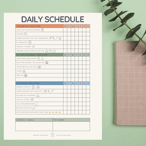 Visual Daily Routine Chart | Neurodivergent Kids & Teens (Printable PDF) image 3