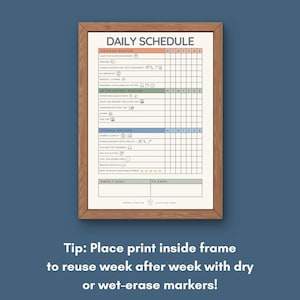 Visual Daily Routine Chart | Neurodivergent Kids & Teens (Printable PDF) image 6