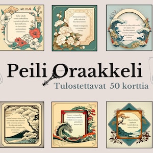 Tulostettava Peili oraakkeli pakka Printable Oracle Cards PDF Oracle Cards Oracle Deck Oracle Cards Download Oracle Cards Divination Tools