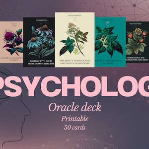 Imprimible Psicología Oracle Tarjetas de Oráculo Imprimibles PDF Tarjetas de Oráculo Baraja de Oráculo Tarjetas de Oráculo Descargar Tarjetas de Oráculo Herramientas de Adivinación