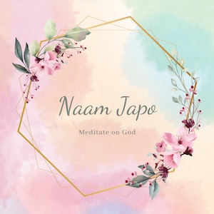 Naam Japo, Sikhi, Religious, Instant Download, Digital Print, Wall Art