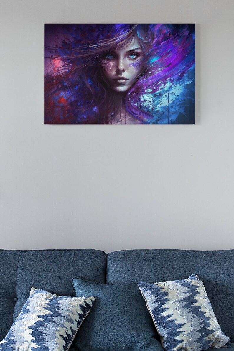 Ai Art Beautiful Woman Ai Generated Wall Art Digital Download Abstract