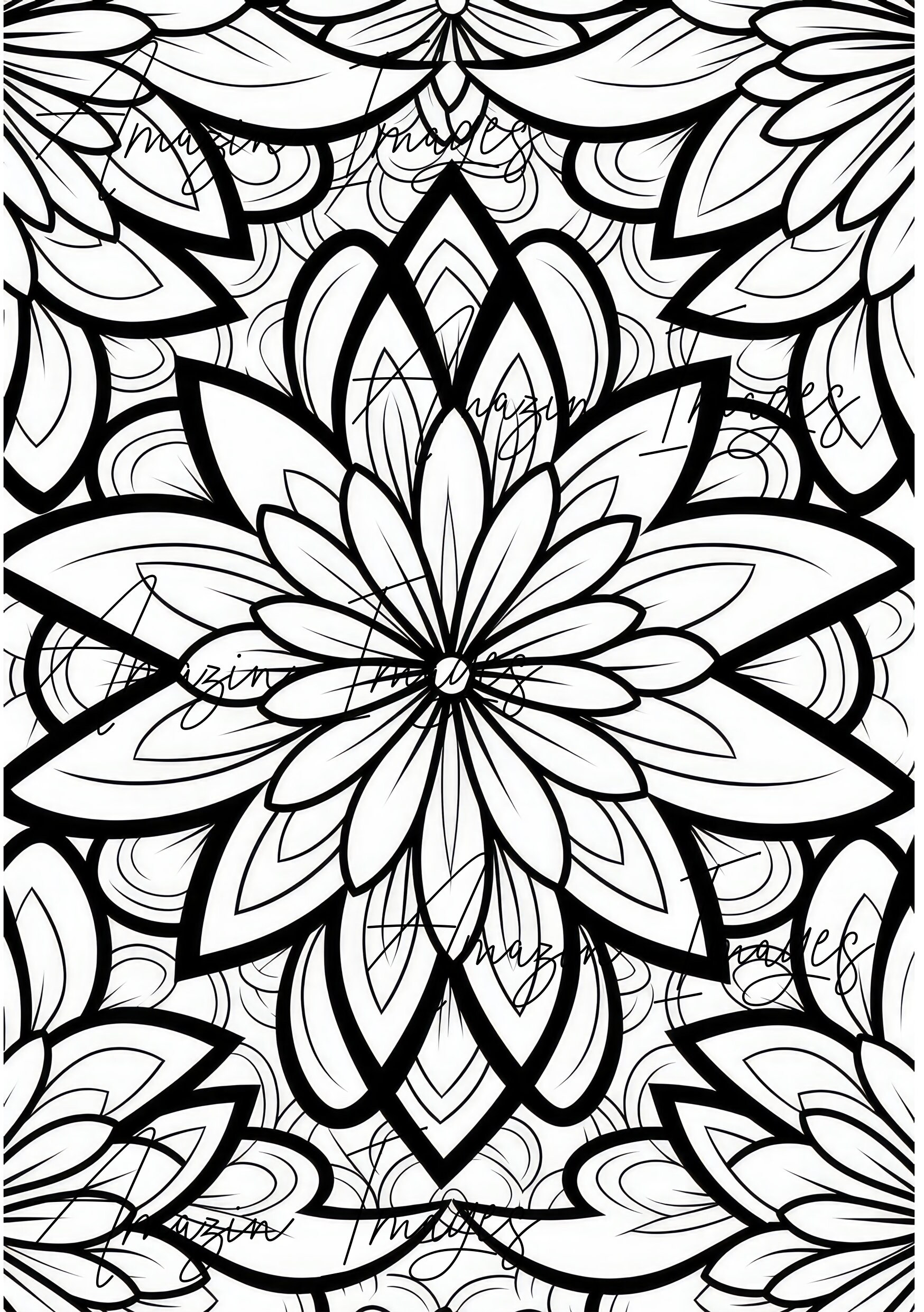 Printable Mandala Pattern Coloring Pages for Adults Mandala Coloring Bundle Instant Download 100 ...