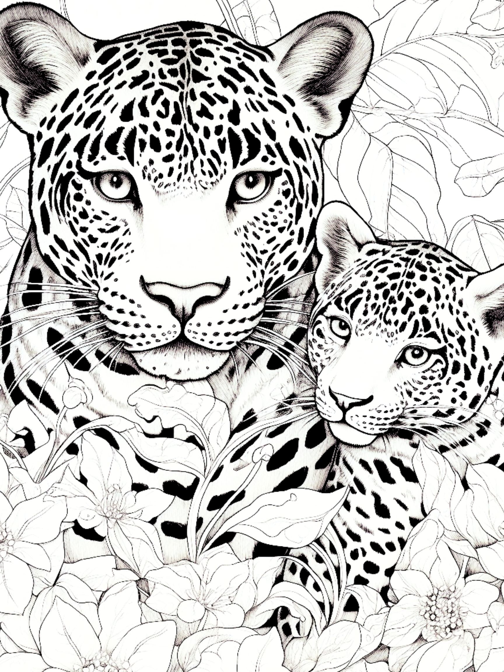 Wild and Free: 29 Panther Coloring Pages for Mindful Relaxation and ...