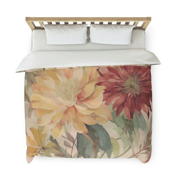 Dahlia Duvet Cover Etsy