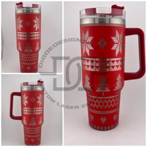 Christmas Sweater Stanley 40oz Tumbler Wrap SVG (Digital Download)