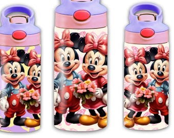 Mice in Love Tumbler Wrap: Seamless Pattern for Kids (PNG File)