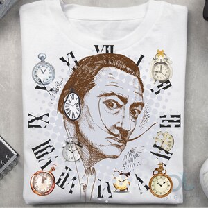 Salvador Dali Shirt PNG: Art Lovers Tribute Tee (Digital Download)