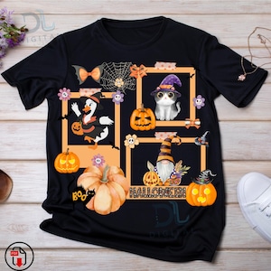 Halloween Coquette Frames PNG: Goose, Cats, Fall Vibes (Digital Download