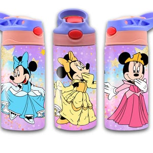 Princess Tumbler PNG Wrap: Magical Kingdom Design (Digital Download 12oz Tumbler Template)
