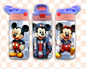 Mouse Cartoon Tumbler Wrap: Seamless Kids PNG (Digital Download)