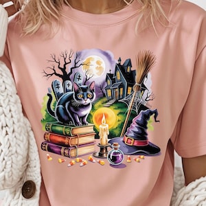 Cat Halloween Png, Halloween Boo Picture Png, Halloween PNG, Boo Scary Shirt Png, Cute Cat Halloween Sublimation Design, Halloween T-Shirt