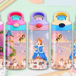 Fairy Princess Tumbler Wrap: Magical Kingdom 12 Oz Sippy Cup (PNG Digital Download)