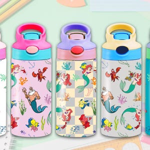 Little Mermaid Tumbler Wrap: 12oz Flip Top Design (PNG Digital Download)