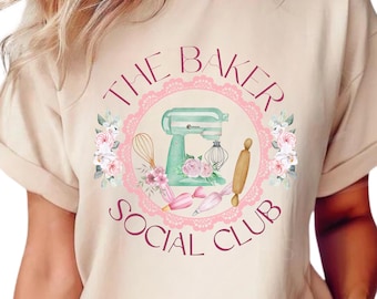 Baker Social Club PNG: Funny Baking Design (Digital Download)