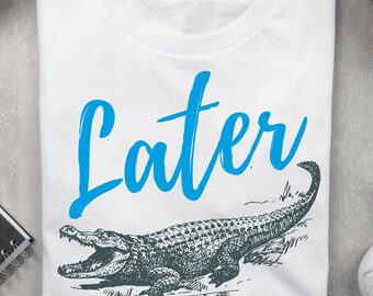 Funny Alligator PNG: Sarcastic Gator T-Shirt Design (Digital Download)
