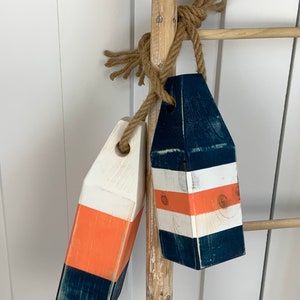 Hummerbojen bemalt / maritim blau und koralle / Holz / Strand / maritim / Insel Lux
