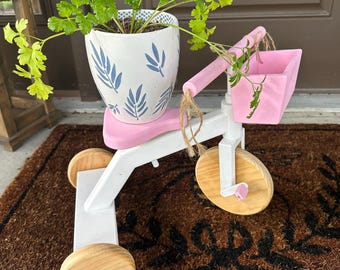Wood Tricycle Bike Planter / Porch Decor / Home Decor / Outdoor decor