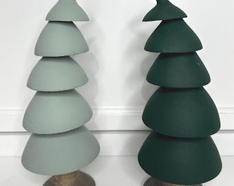 Wood Crooked Christmas Tree / Hand Turned Wooden Tree / Freestanding Wood Christmas Tree