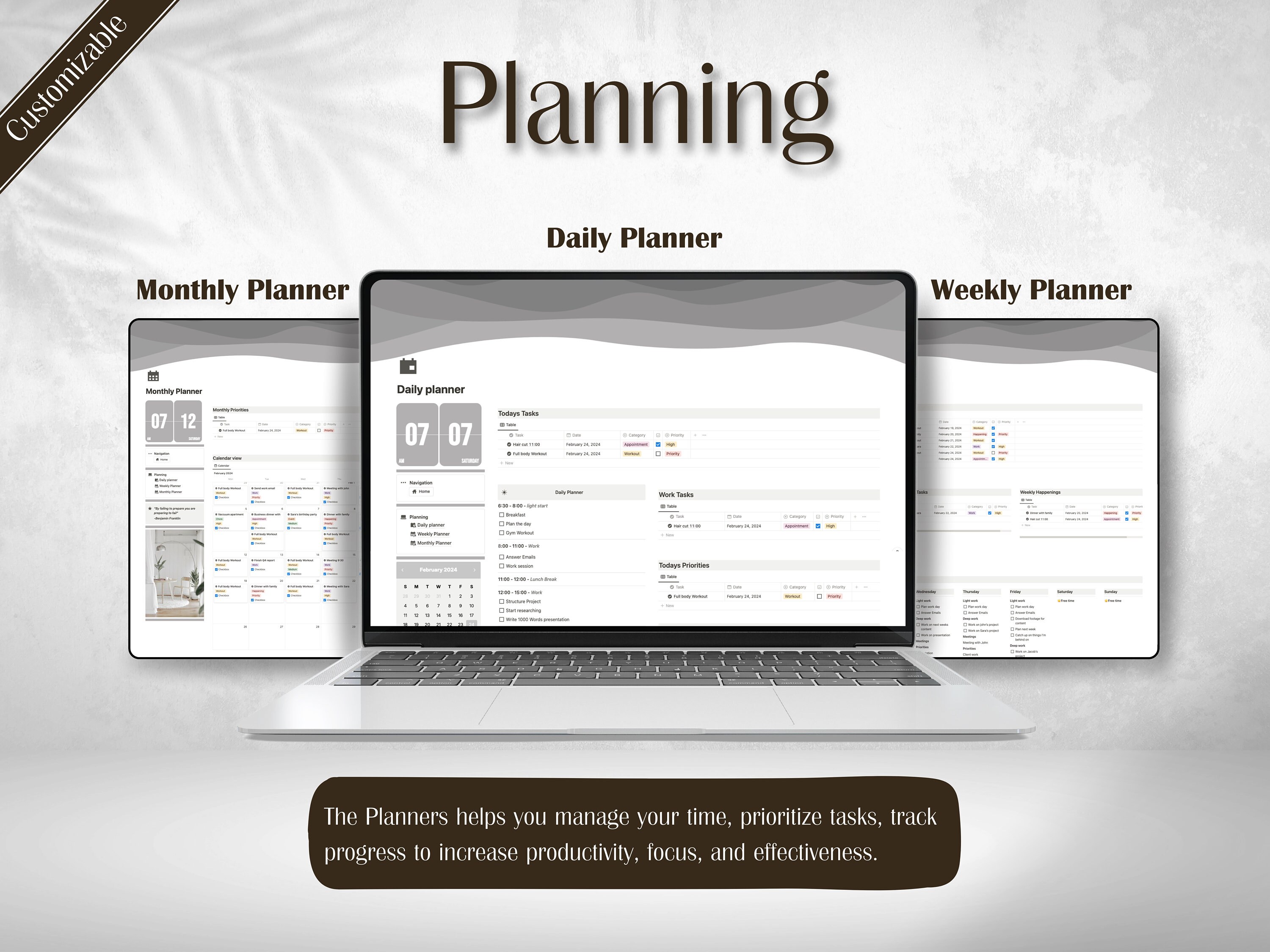 Notion Planner 2024 All in One Notion Notion Dashboard Personal Planner ...