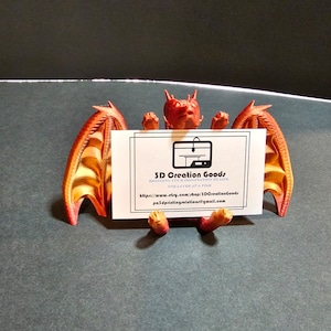 3d printed Dragon Card Holder, Kekreations 3D design, 3d printed
