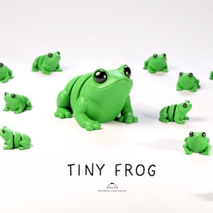 3d printed tiny frog- Zou design, 3d printed