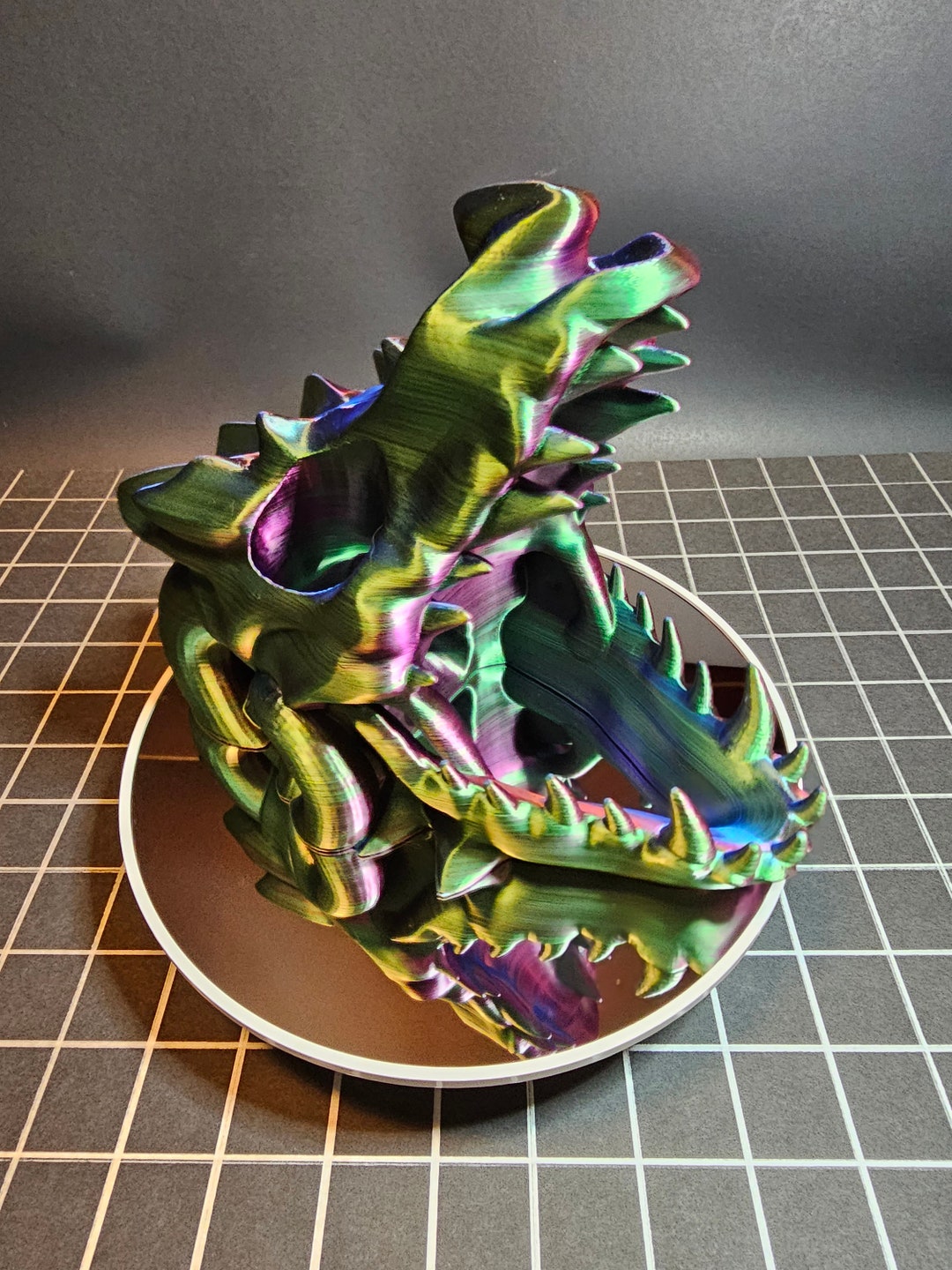 3d Printed Dragon Skull Dice Tower 3d Printed Etsy