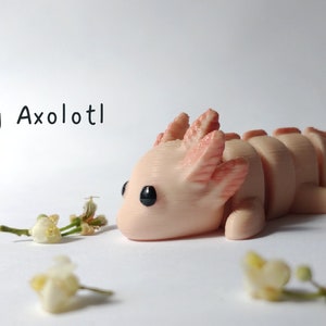 3d printed Axolotl - Zou design, 3d printed
