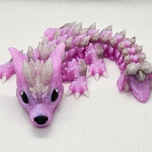 3d printed Articulated Dragon Straw Toppers