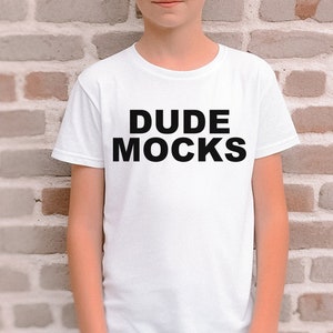 Bella Canvas 3001Y Mockup, Bella Canvas Youth Mockup, Kids Shirt Mockup, Kids White T-shirt Mockup, Mockups for Kids, Boys Mockup, Model