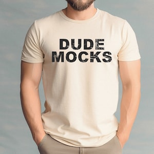Bella Canvas Soft Cream 3001 Mockup, Male Tshirt Mockup, 3001 Soft Cream Mockup, Model Mockup, Male 3001 Mockup, Soft Cream Shirt Mockup