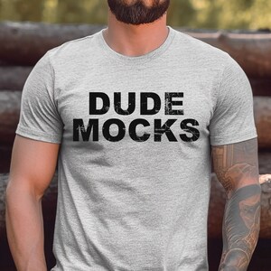 Bella Canvas 3001 Mockup, Male Tshirt Mockup, 3001 Athletic Heather Mockup, Athletic Heather Bella and Canvas 3001, Male 3001 Mockup