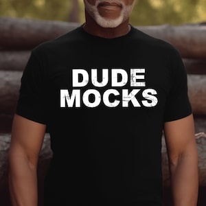 Bella Canvas 3001 Mockup, Male Tshirt Mockup, 3001 Black Mockup, Black Shirt Mockup, Model Mockup, Male 3001 Mockup, 3001 Grandpa Mockup