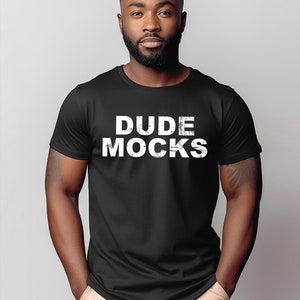 Bella Canvas 3001 Mockup, Male Tshirt Mockup, 3001 Black Mockup, Black Model Mockup, Model Mockup, Male 3001 Mockup, Mens Black Shirt Mockup