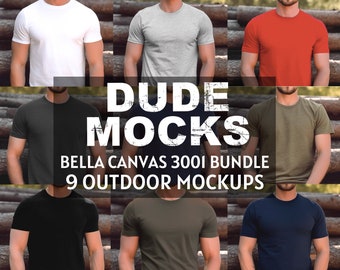 Bella Canvas Mockup Bundle, Bella Canvas Male Mockups, Male Mockup Bundle, Bella Canvas 3001 Mockup, 3001 Male Mockup, 3001 Mockup Bundle