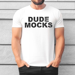 Bella Canvas 3001 Mockup, Male Tshirt Mockup, 3001 White Mockup, White Shirt Mockup, Model Mockup, Male 3001 Mockup, Mens White Shirt Mockup