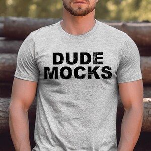 Bella Canvas 3001 Mockup, Male Tshirt Mockup, 3001 Athletic Heather Mockup, Athletic Heather Bella and Canvas 3001, Male 3001 Mockup