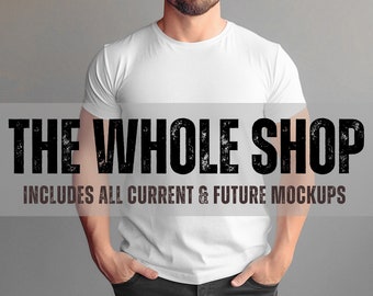 Whole Shop Mockup Bundle, Bella Canvas Mockup Bundle, Bella Canvas Male Mockups, Bella Canvas 3001 Mockup, Bella Canvas 3001 Mockup Men